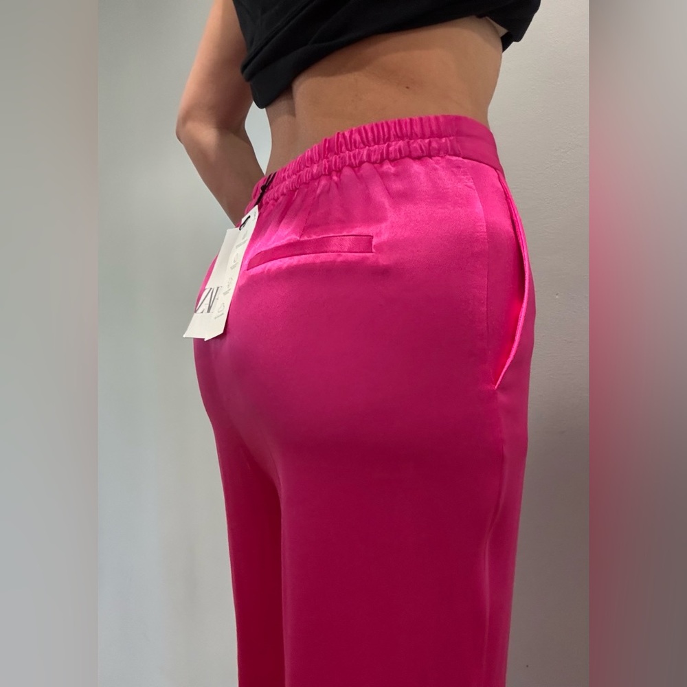 Elegant Hot Pink Zara Pants - High Waist
